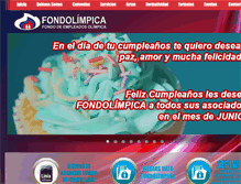 Tablet Screenshot of fondolimpica.org